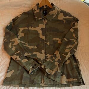 Canvas camouflage light jacket